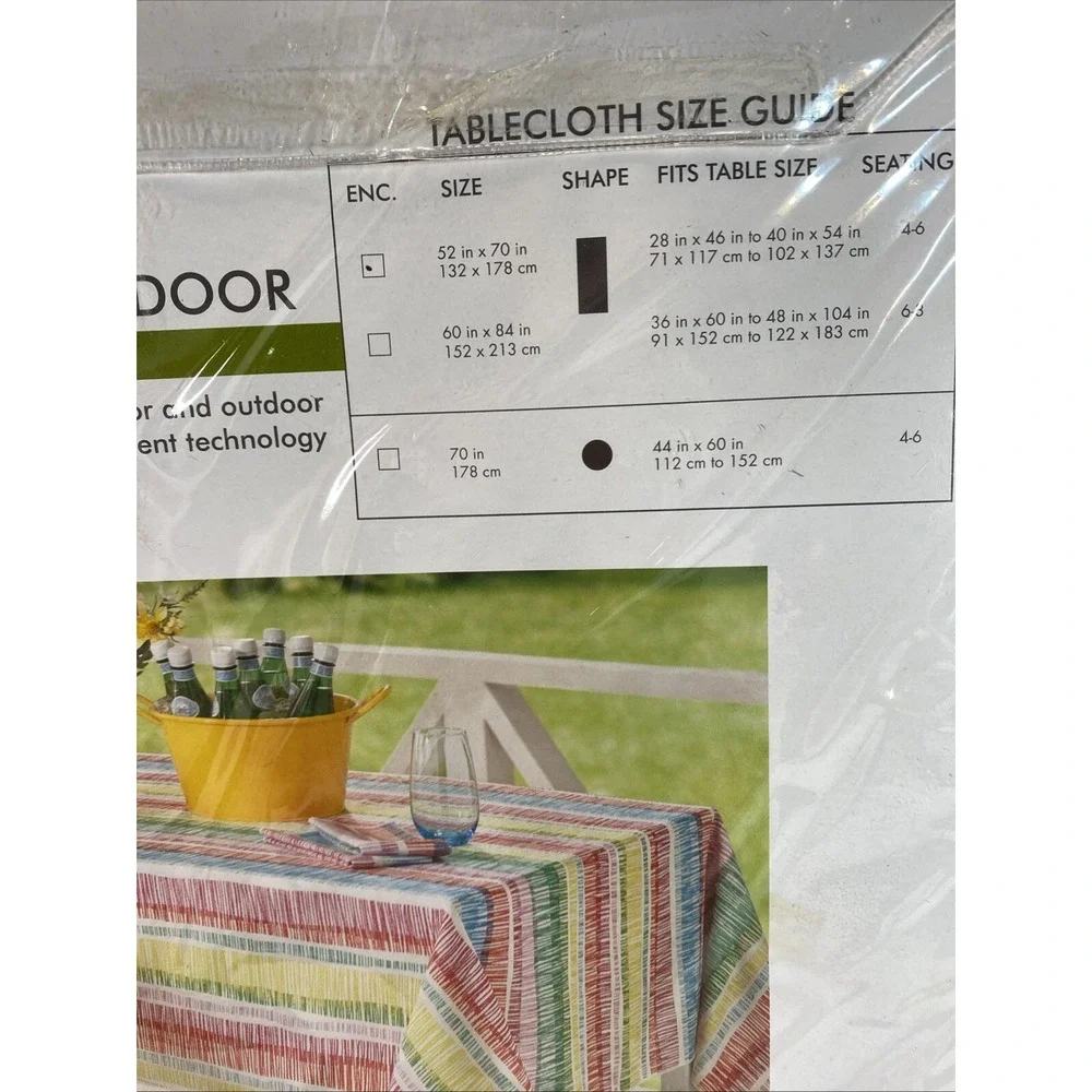 Living Quarters Polyester Tablecloth Oblong 52x70